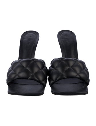 Bottega Veneta Quilted Pattern Leather Slides