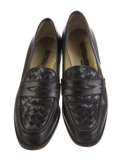 Bottega Veneta Intrecciato Weave Leather Loafers