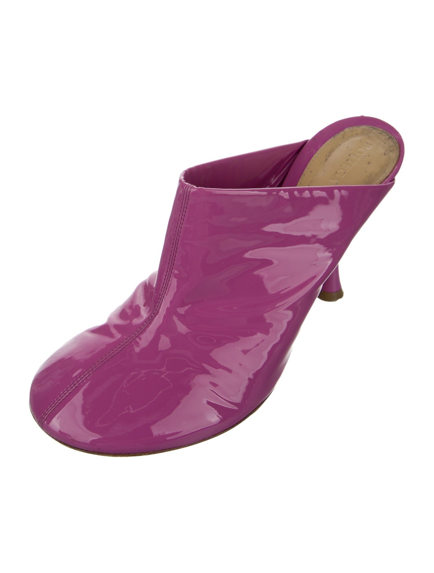 Bottega Veneta Patent Leather Mules