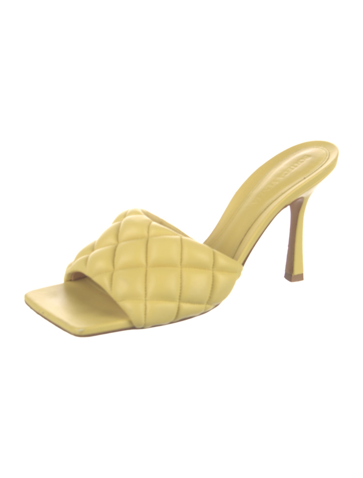 Bottega Veneta Quilted Pattern Leather Slides