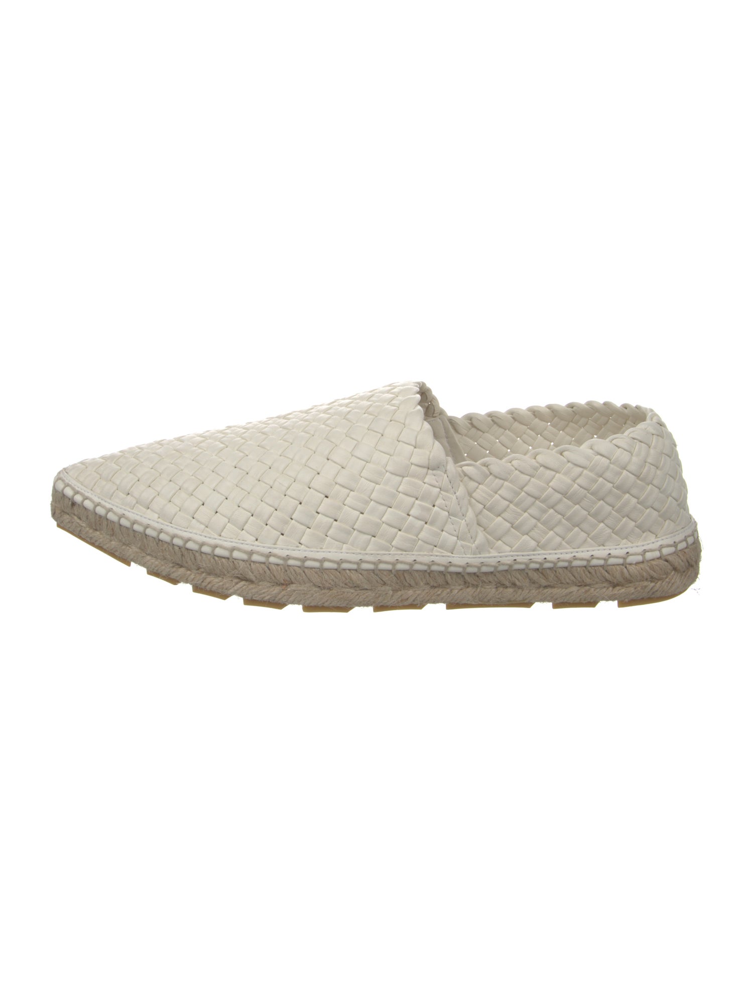 Bottega Veneta Leather Braided Accents Espadrilles