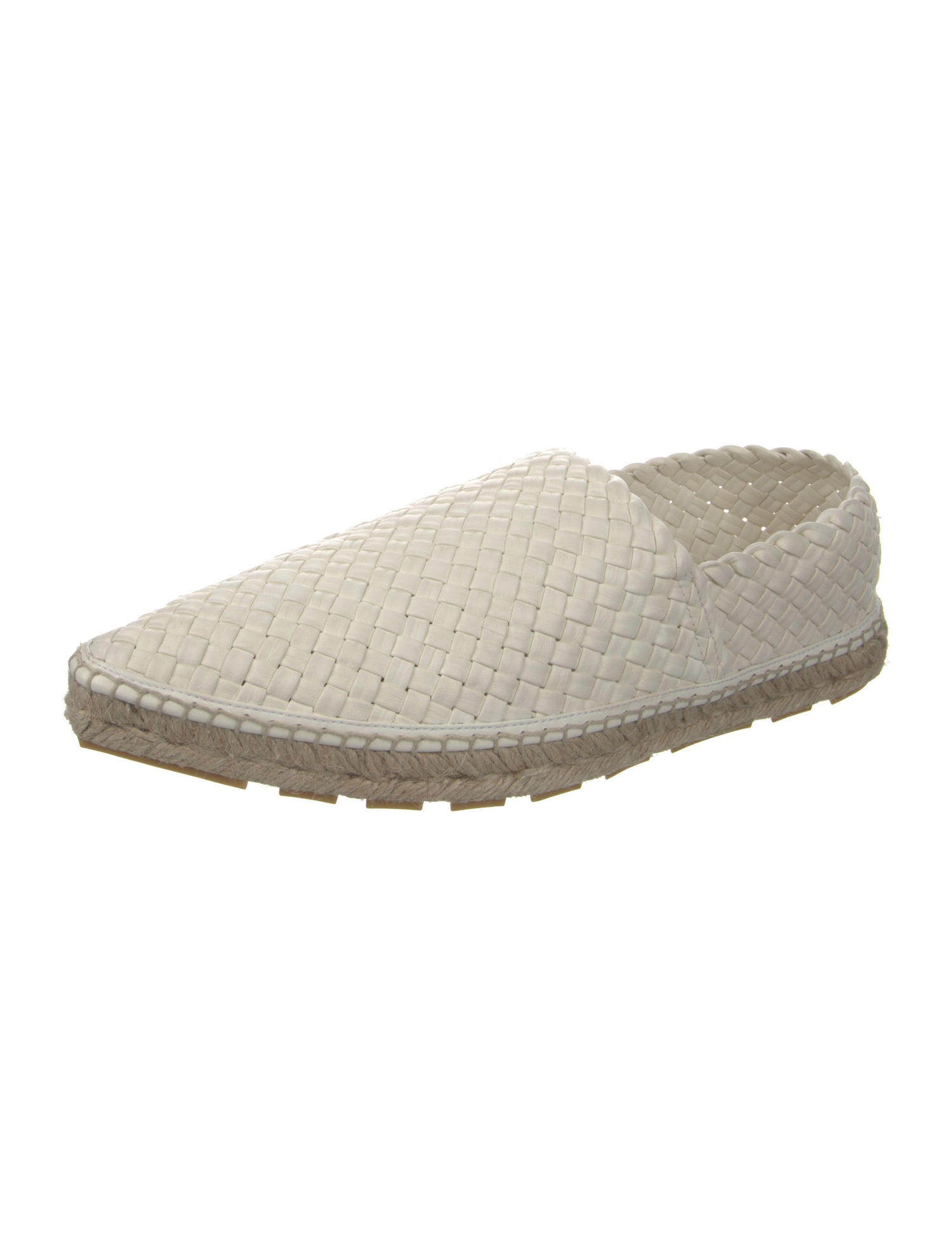 Bottega Veneta Leather Braided Accents Espadrilles