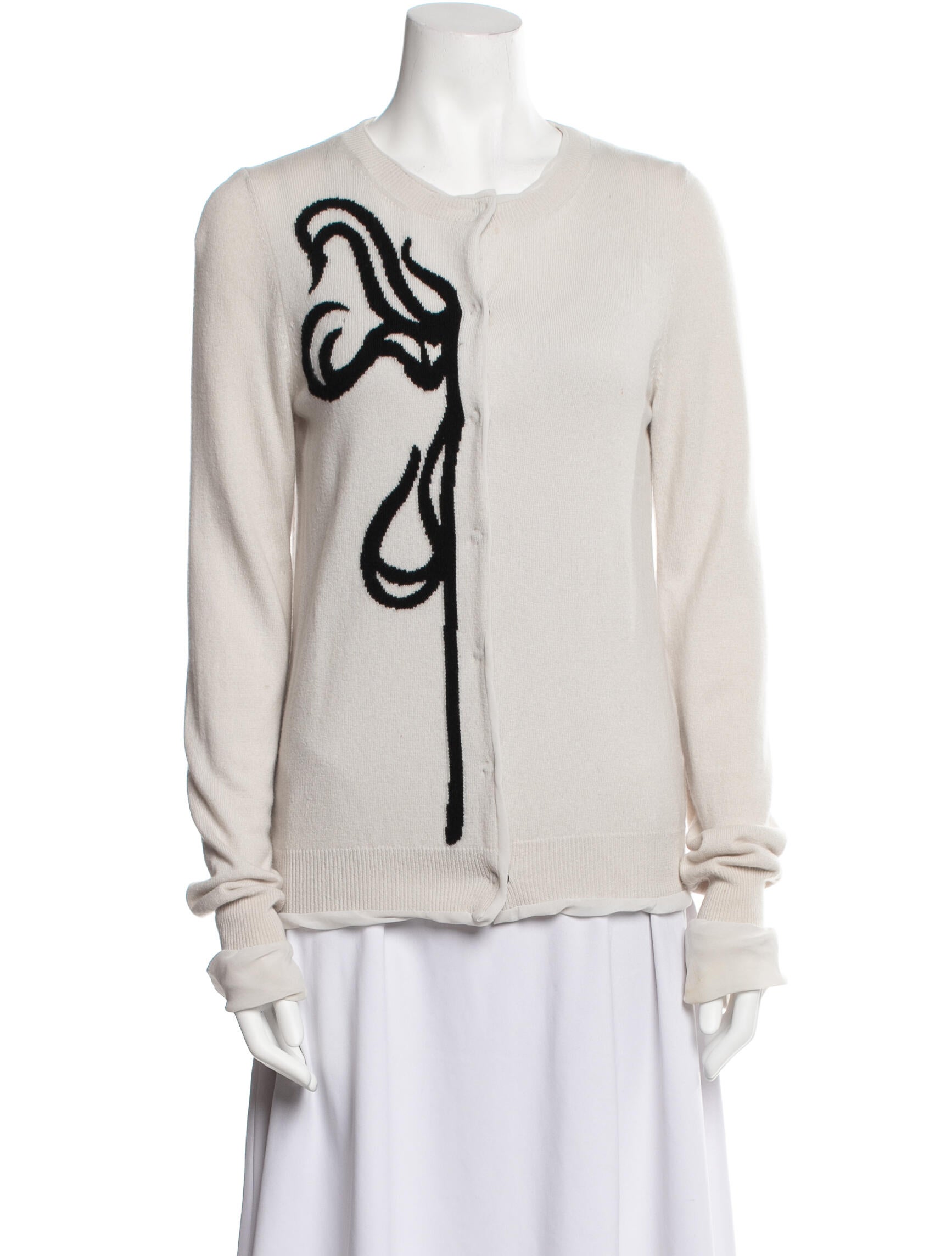Bottega Veneta Printed Crew Neck Sweater