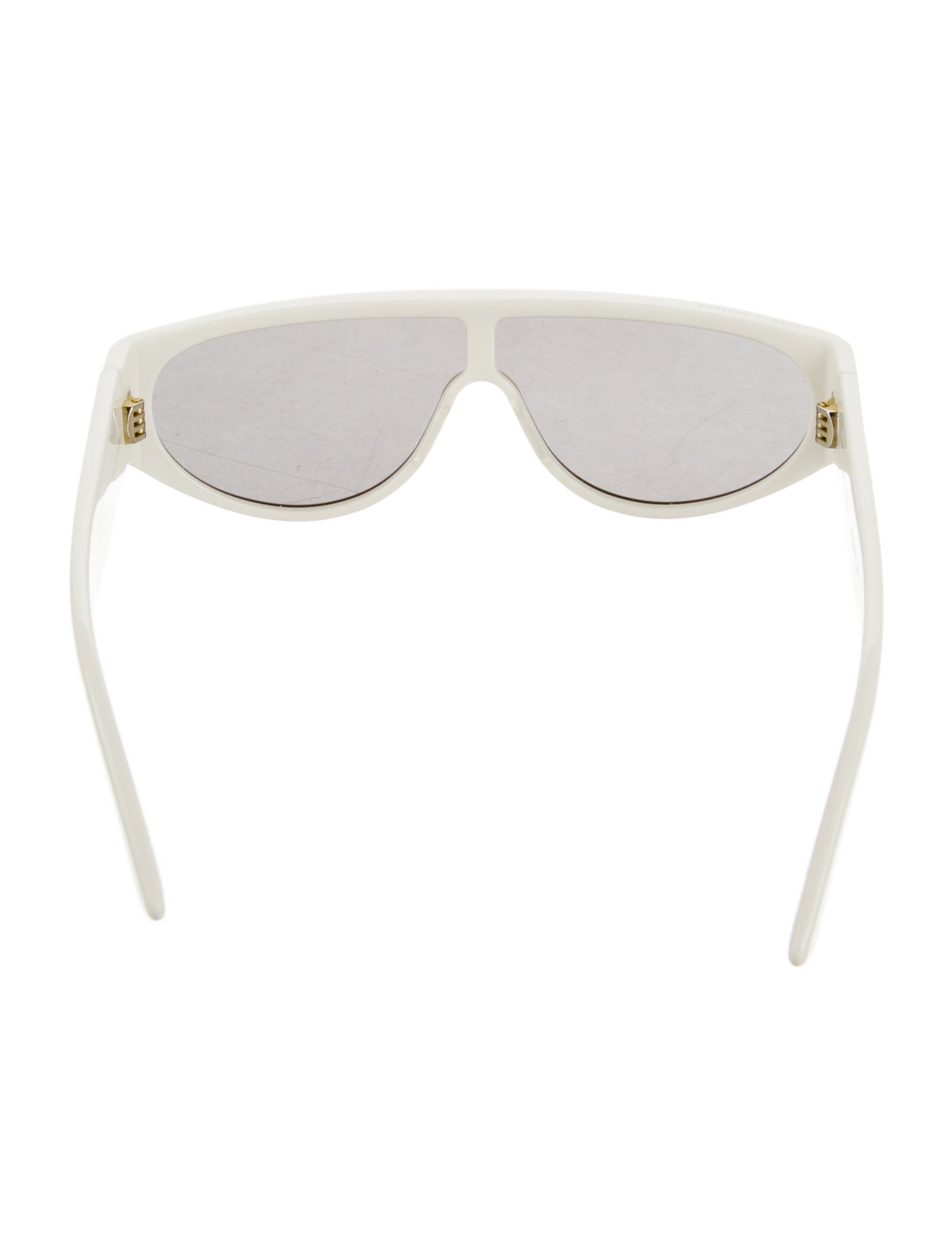 Bottega Veneta Shield Mirrored Sunglasses