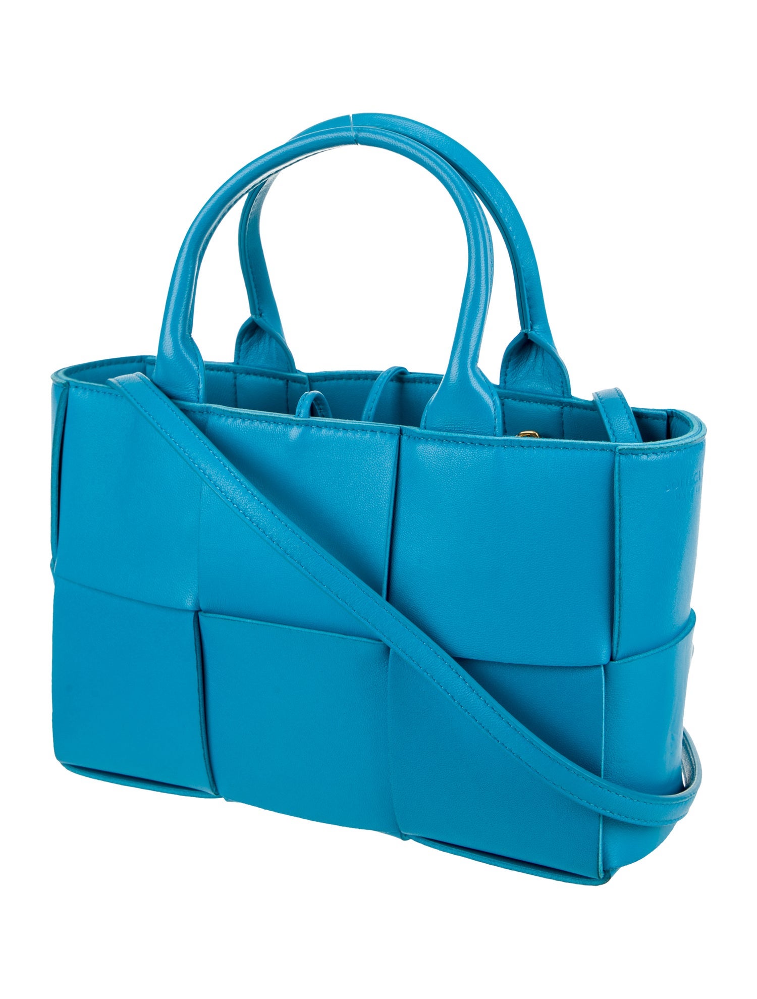 Bottega Veneta Leather Arco Mini - Blue Handle Bags, Handbags