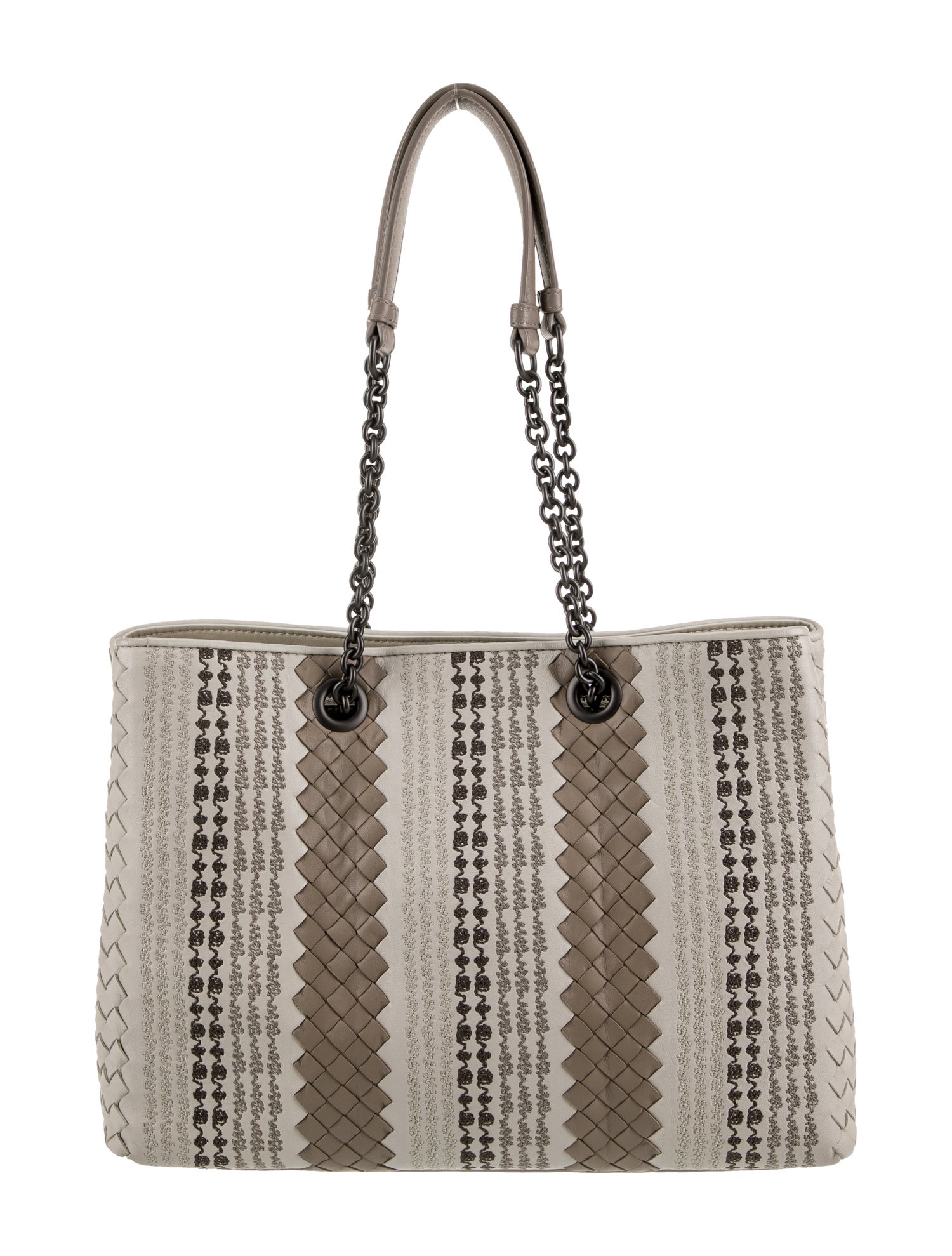 Bottega Veneta Intrecciato Chain Tote Medium