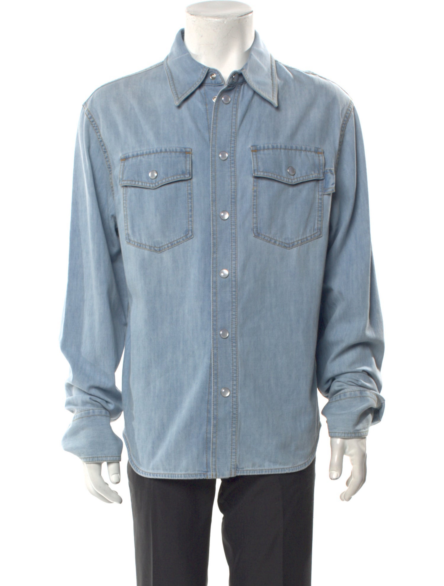 Bottega Veneta Long Sleeve Denim Shirt w/ Tags