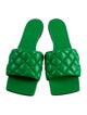 Bottega Veneta Quilted Pattern Leather Slides