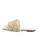 Bottega Veneta Intrecciato Weave Raffia Slides