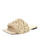 Bottega Veneta Intrecciato Weave Raffia Slides