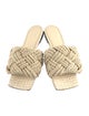 Bottega Veneta Intrecciato Weave Raffia Slides