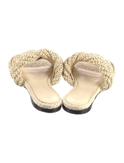 Bottega Veneta Intrecciato Weave Raffia Slides