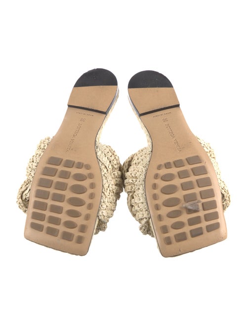 Bottega Veneta Intrecciato Weave Raffia Slides