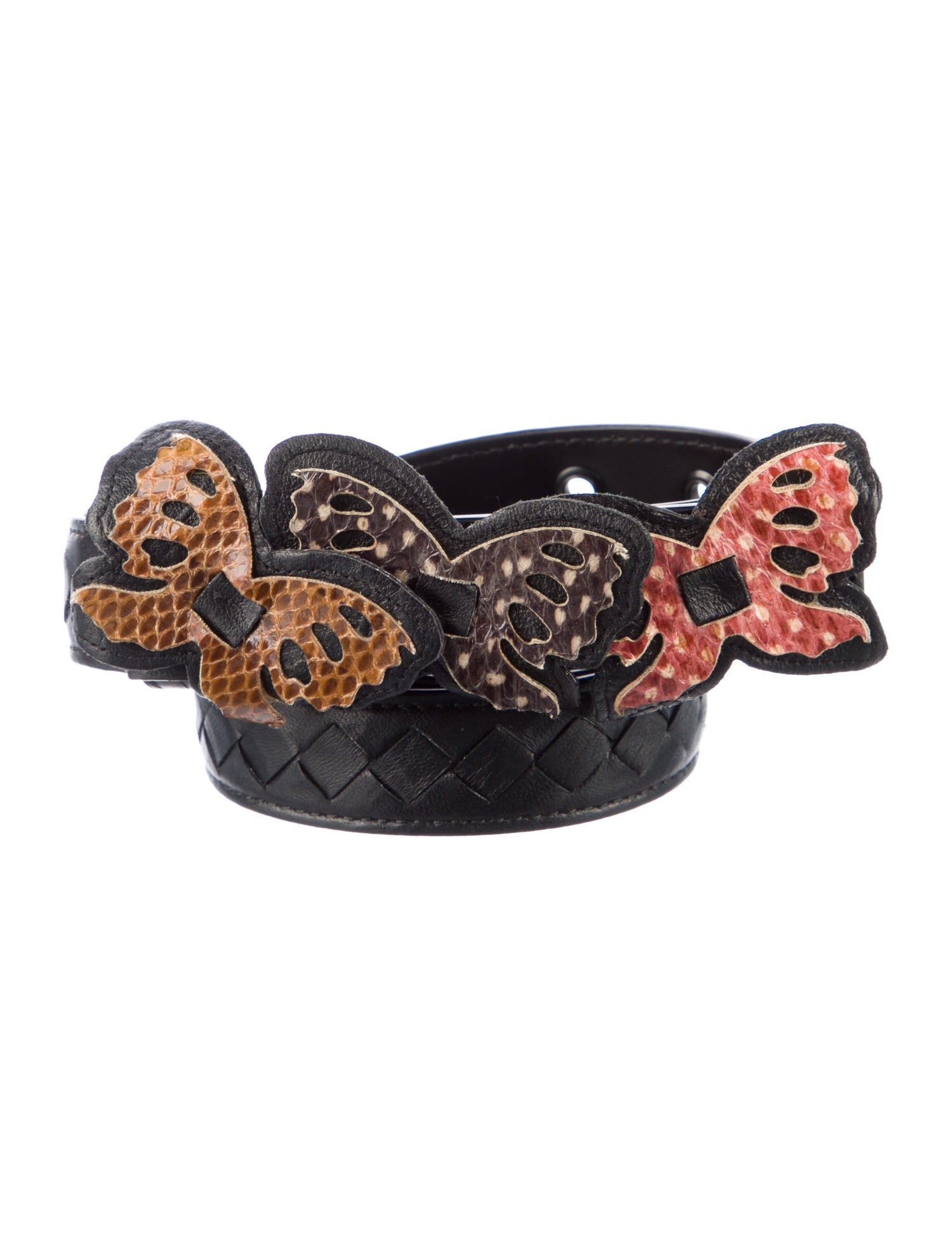 Bottega Veneta Intrecciato Weave Skinny Belt