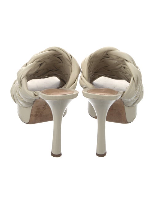 Bottega Veneta Intrecciato Weave Leather Slides