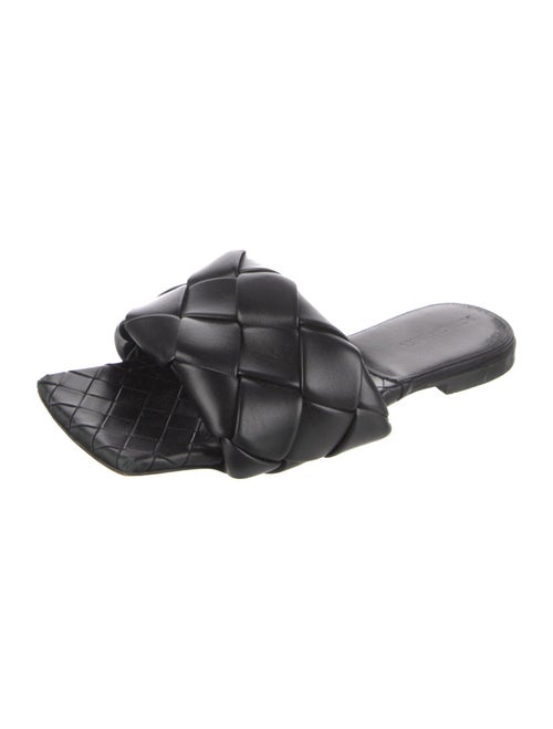 Bottega Veneta Intrecciato Weave Leather Slides