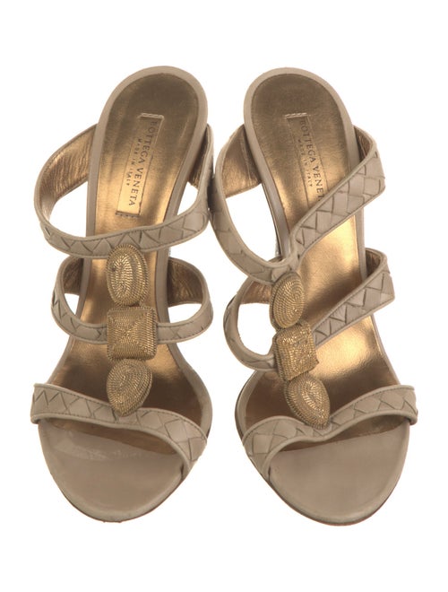 Bottega Veneta Intrecciato Weave Leather Slides