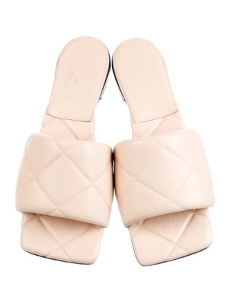 Bottega Veneta Intrecciato Weave Leather Slides
