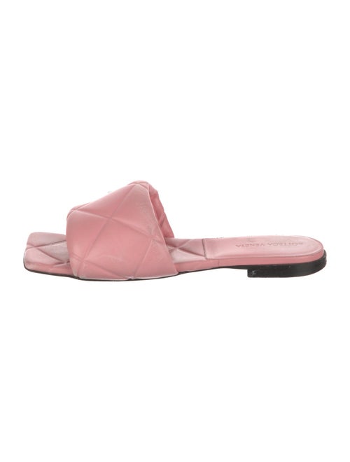 Bottega Veneta Quilted Pattern Leather Slides