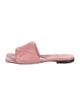 Bottega Veneta Quilted Pattern Leather Slides