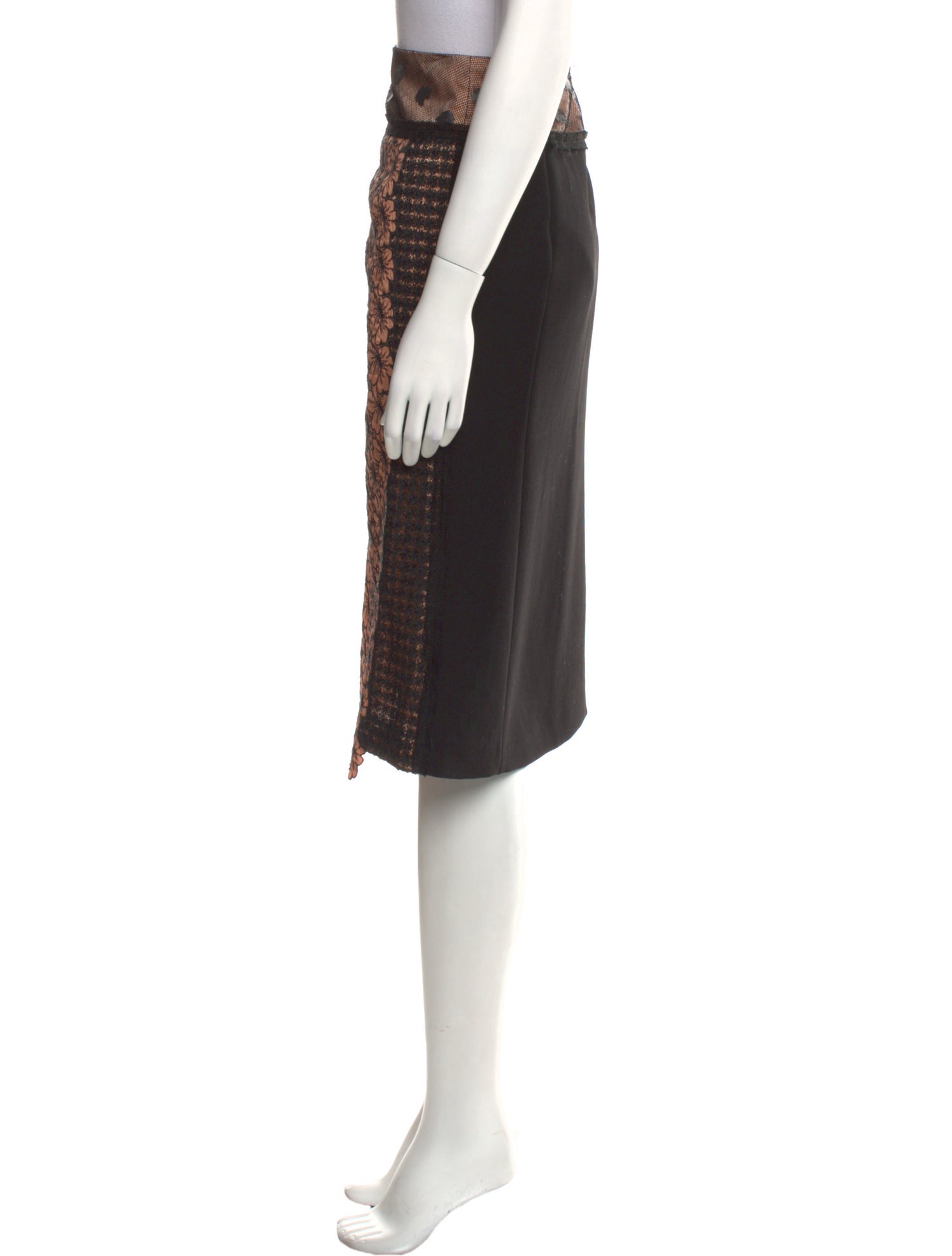 Bottega Veneta Floral Print Knee-Length Skirt