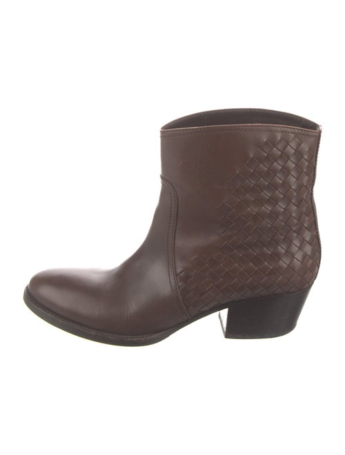 Bottega Veneta Intrecciato Weave Leather Boots