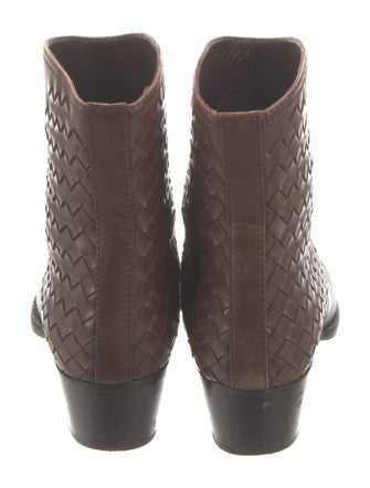 Bottega Veneta Intrecciato Weave Leather Boots