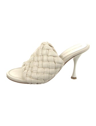 Bottega Veneta Intrecciato Weave Leather Slides