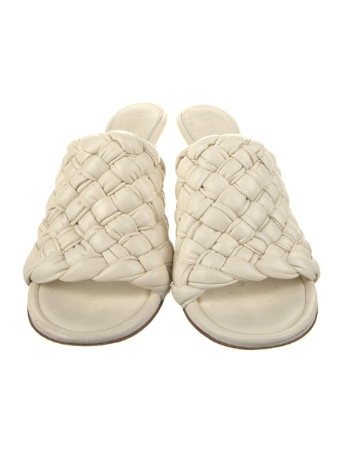 Bottega Veneta Intrecciato Weave Leather Slides
