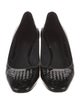 Bottega Veneta Intrecciato Weave Patent Leather Pumps