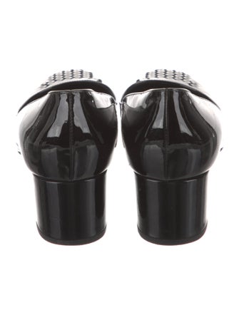 Bottega Veneta Intrecciato Weave Patent Leather Pumps