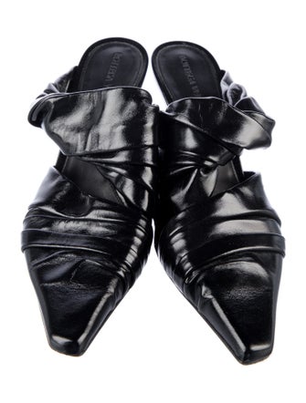 Bottega Veneta Leather Printed Mules
