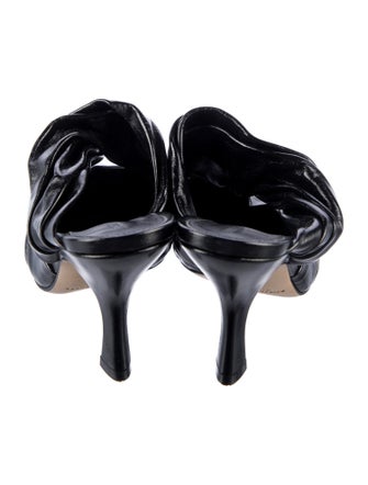 Bottega Veneta Leather Printed Mules