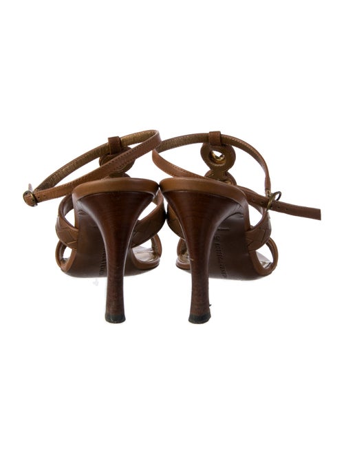 Bottega Veneta Intrecciato Weave Leather T-Strap Sandals