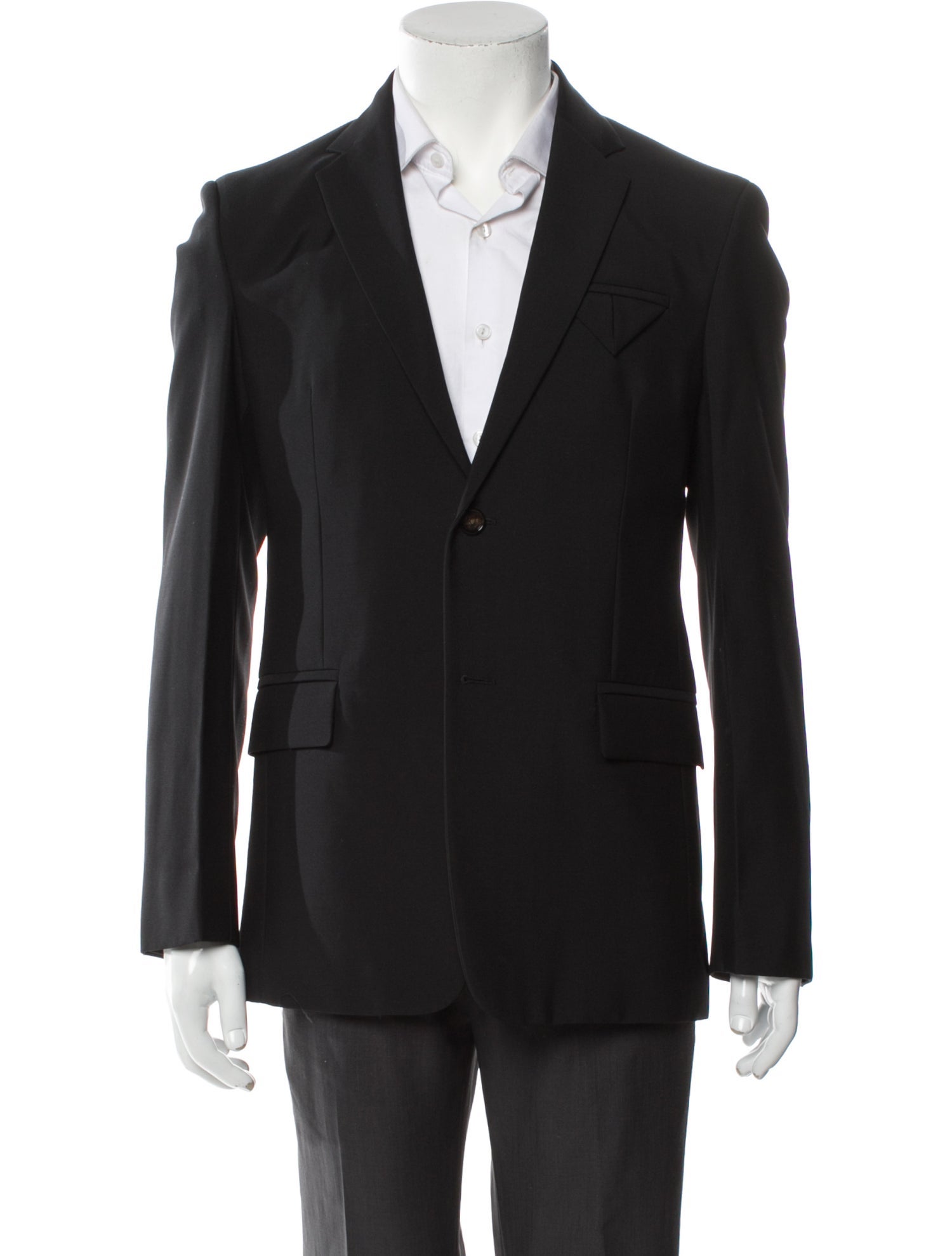 Bottega Veneta Intrecciato Weave Wool Overcoat