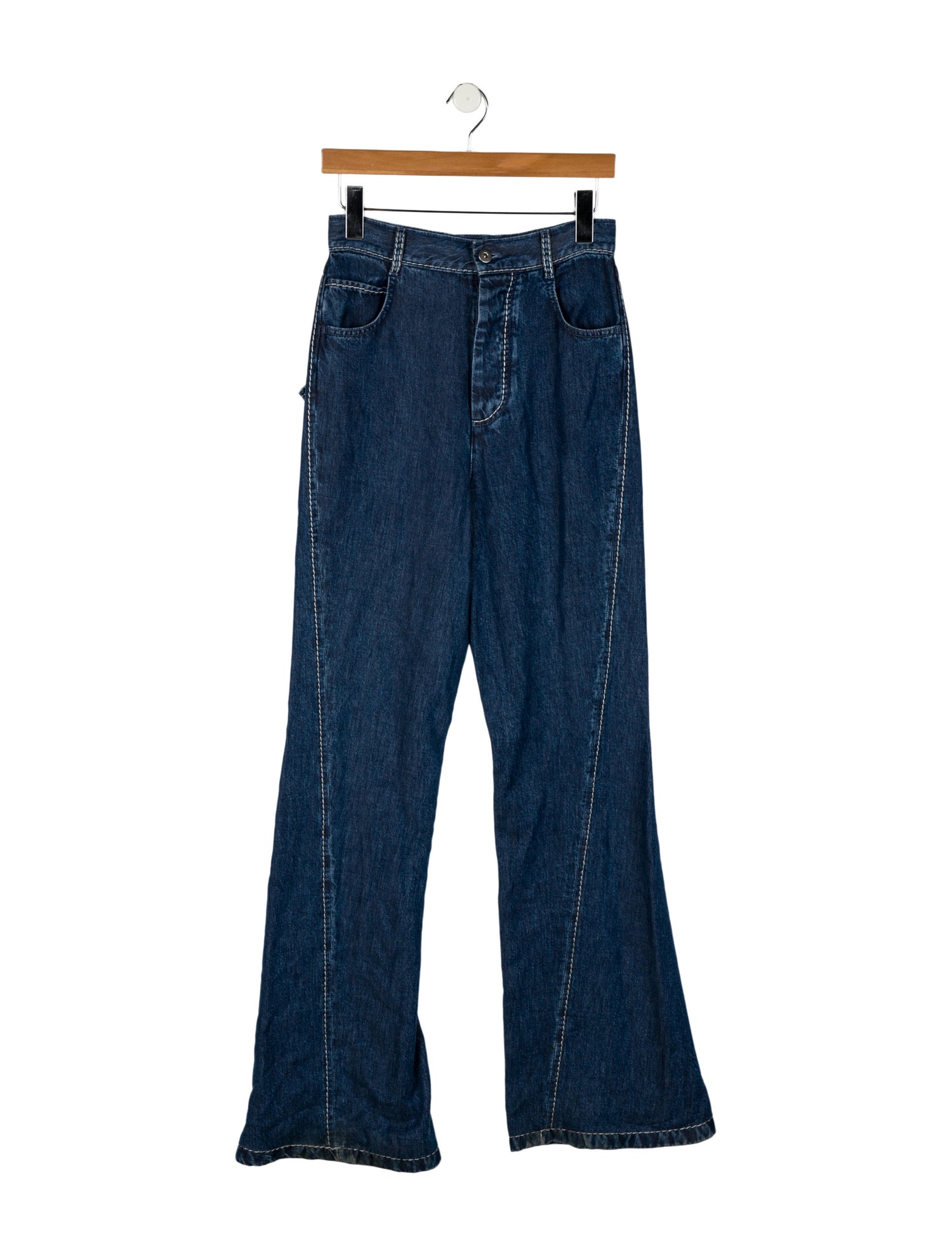 Bottega Veneta High-Rise Wide Leg Jeans