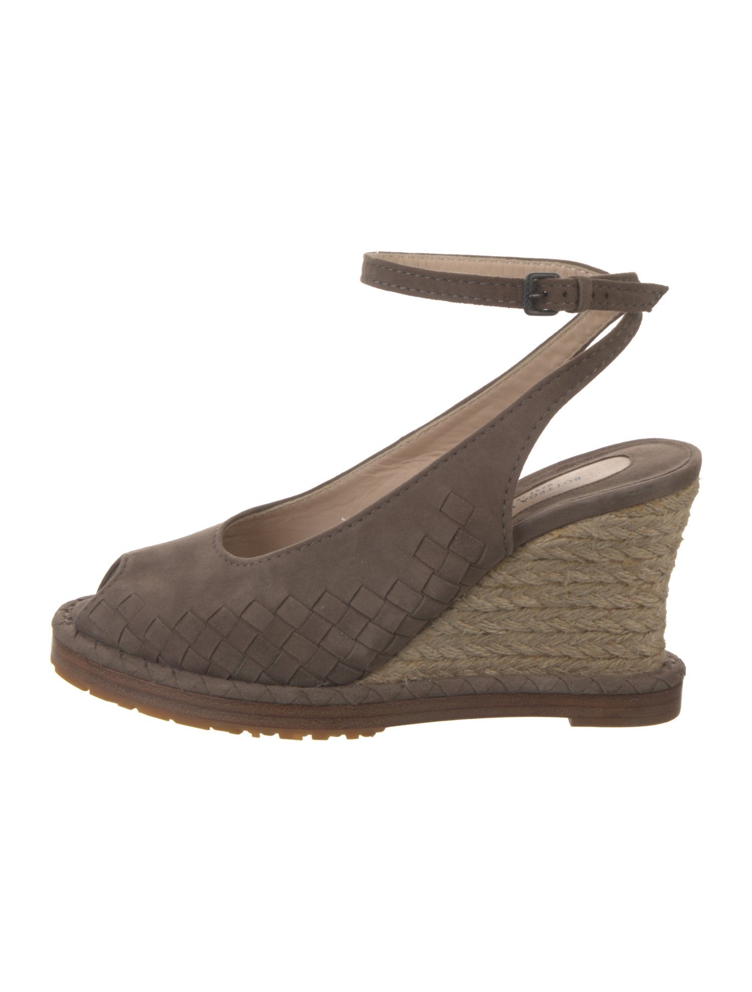 Bottega Veneta Intrecciato Weave Suede Espadrilles