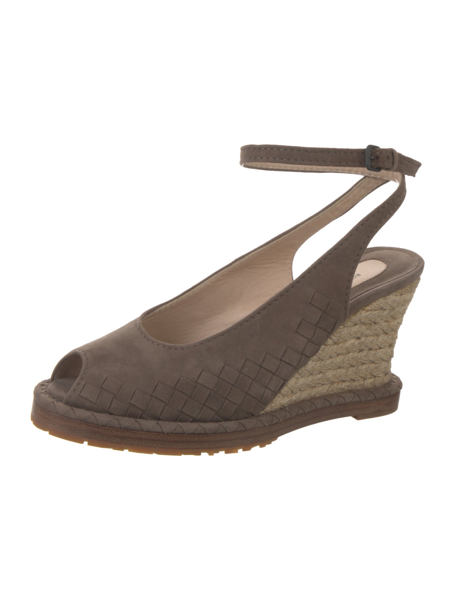 Bottega Veneta Intrecciato Weave Suede Espadrilles