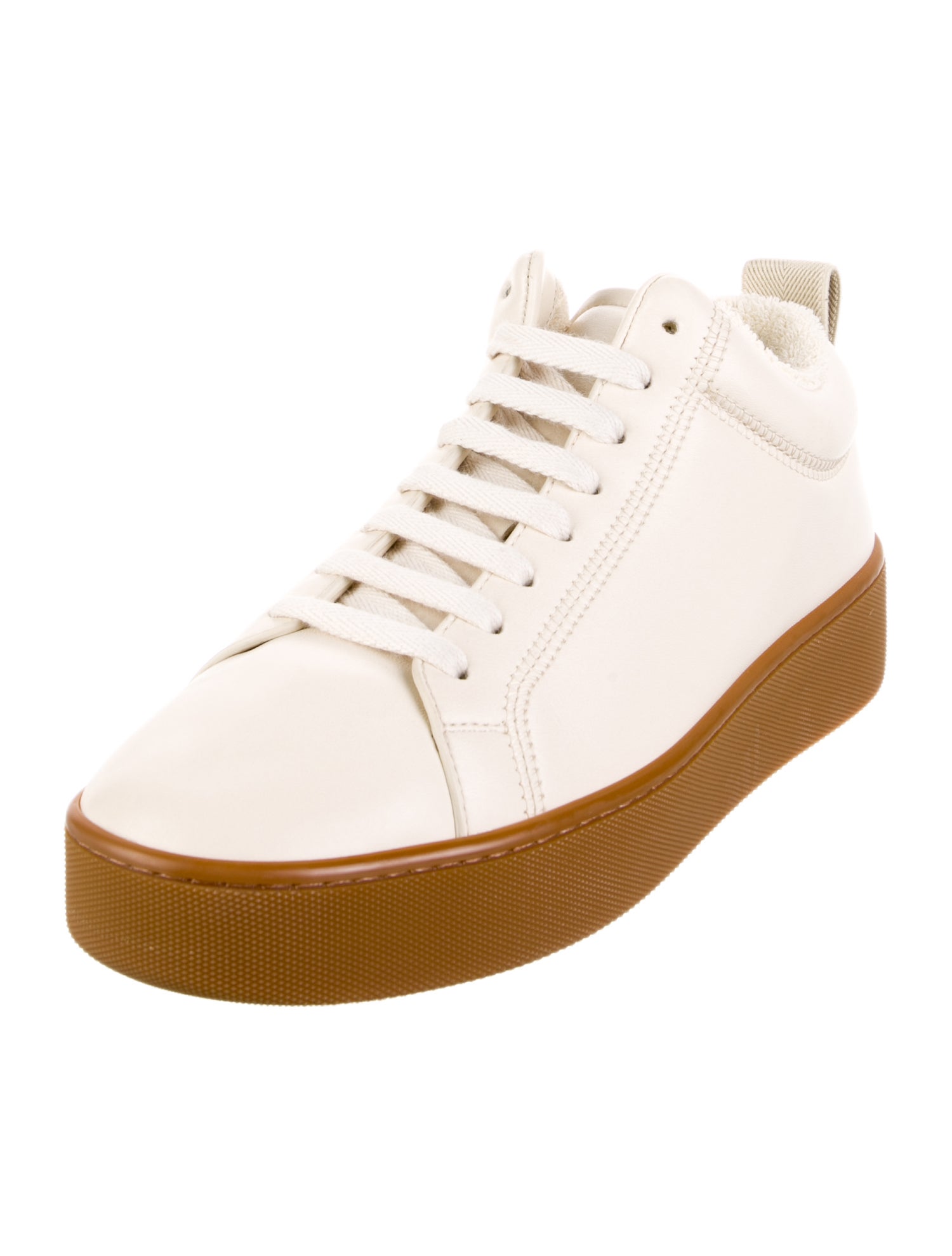Bottega Veneta Leather Colorblock Pattern Sneakers