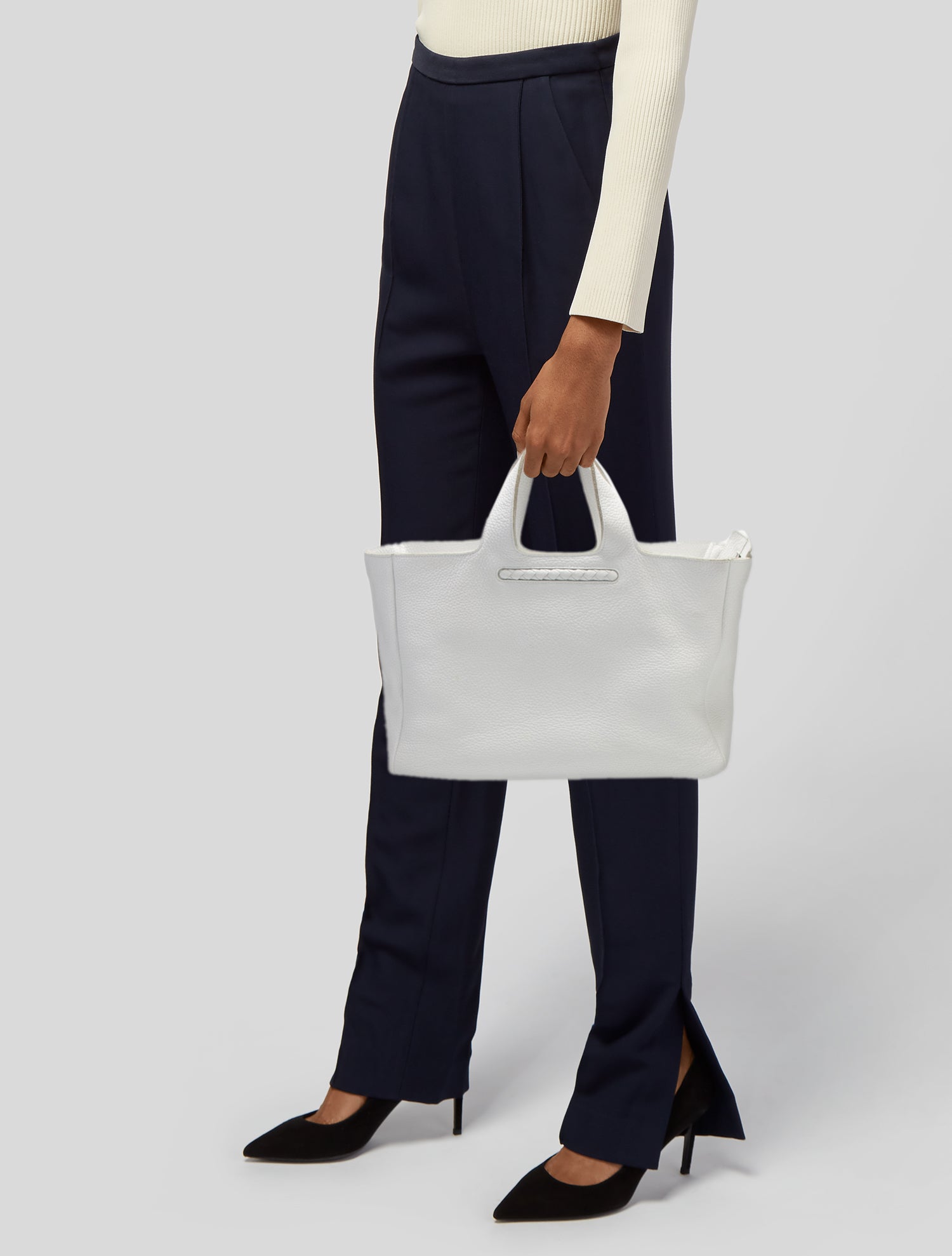 Bottega Veneta Leather Top Handle Bag