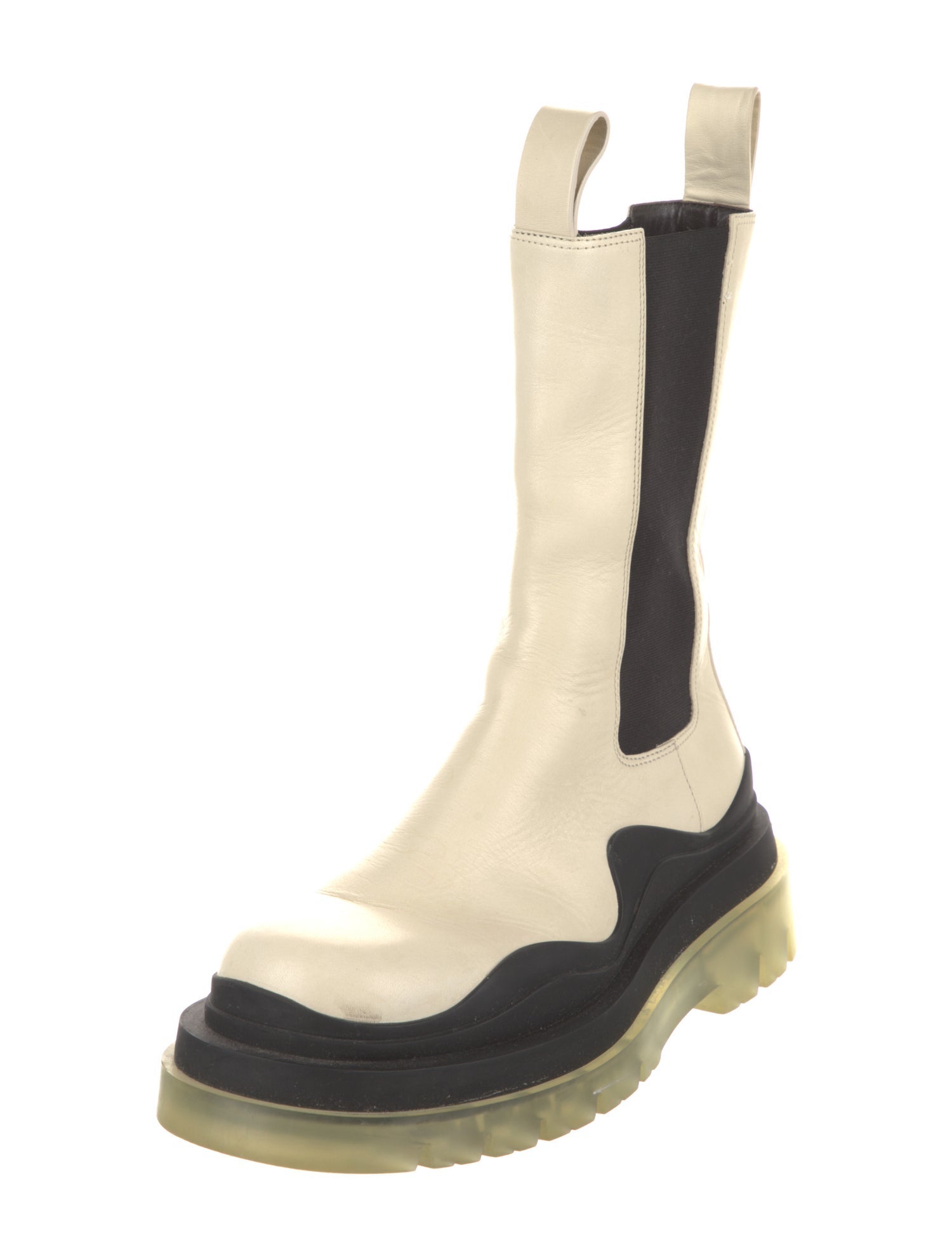 Bottega Veneta Leather Printed Chelsea Boots