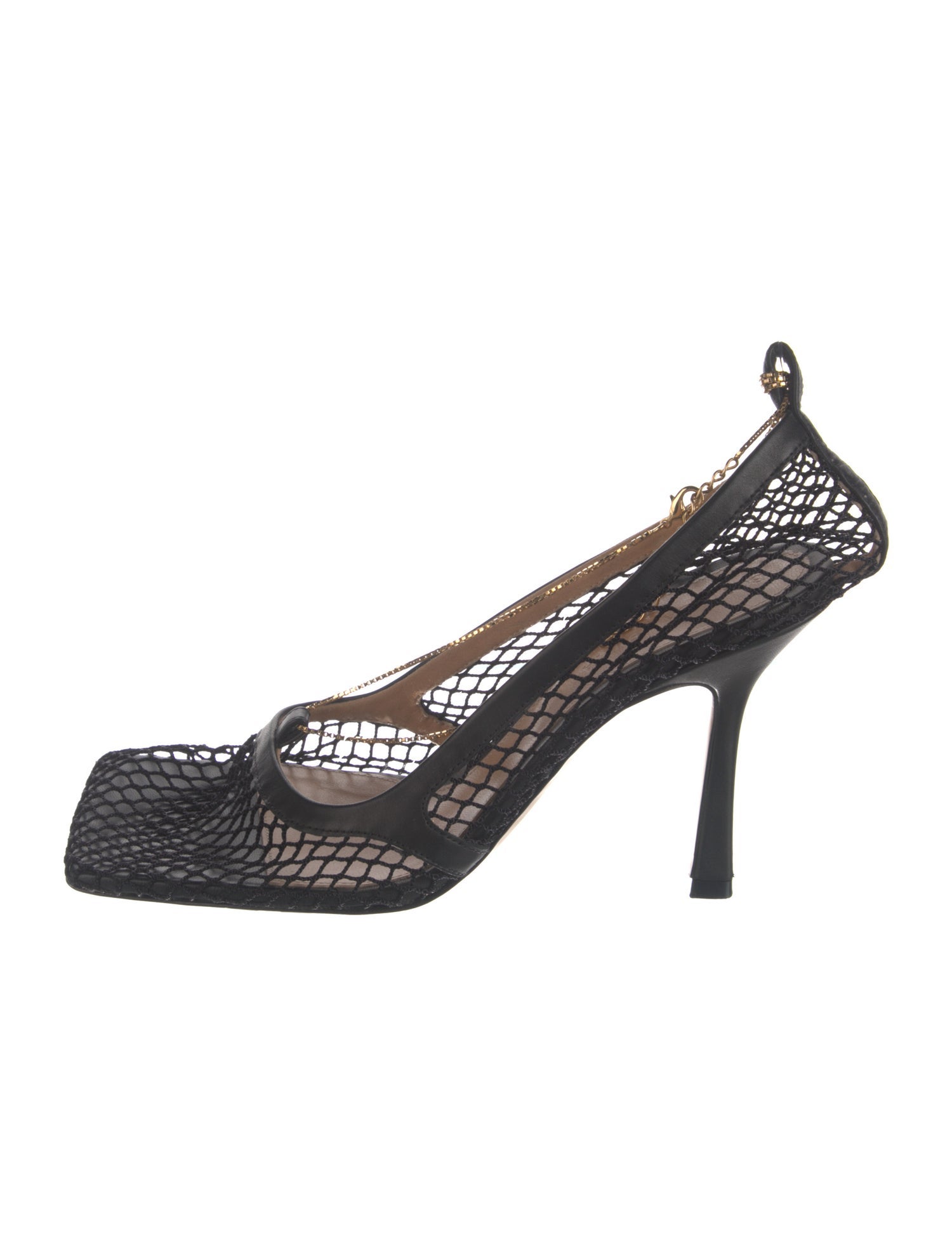 Bottega Veneta Mesh Chain-Link Accents Pumps