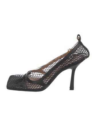 Bottega Veneta Mesh Chain-Link Accents Pumps