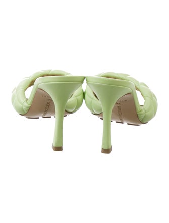 Bottega Veneta Intrecciato Weave Leather Slides