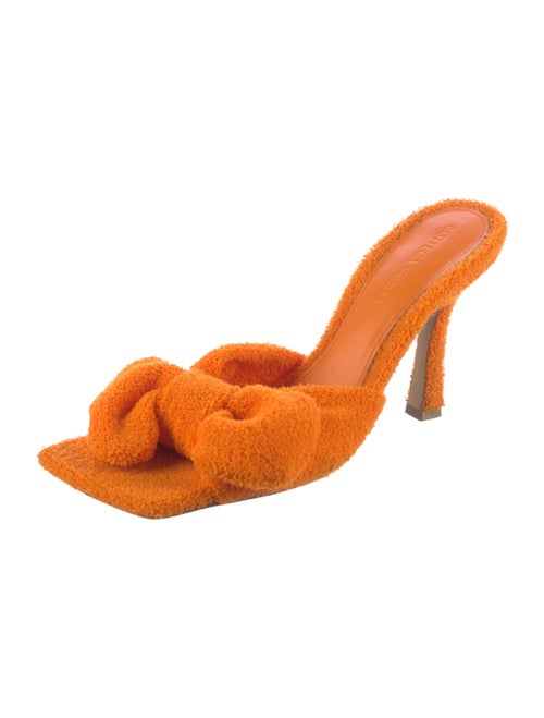 Bottega Veneta Terry Cloth Bow Accents Slides