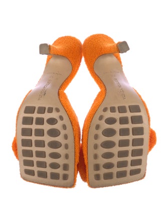 Bottega Veneta Terry Cloth Bow Accents Slides