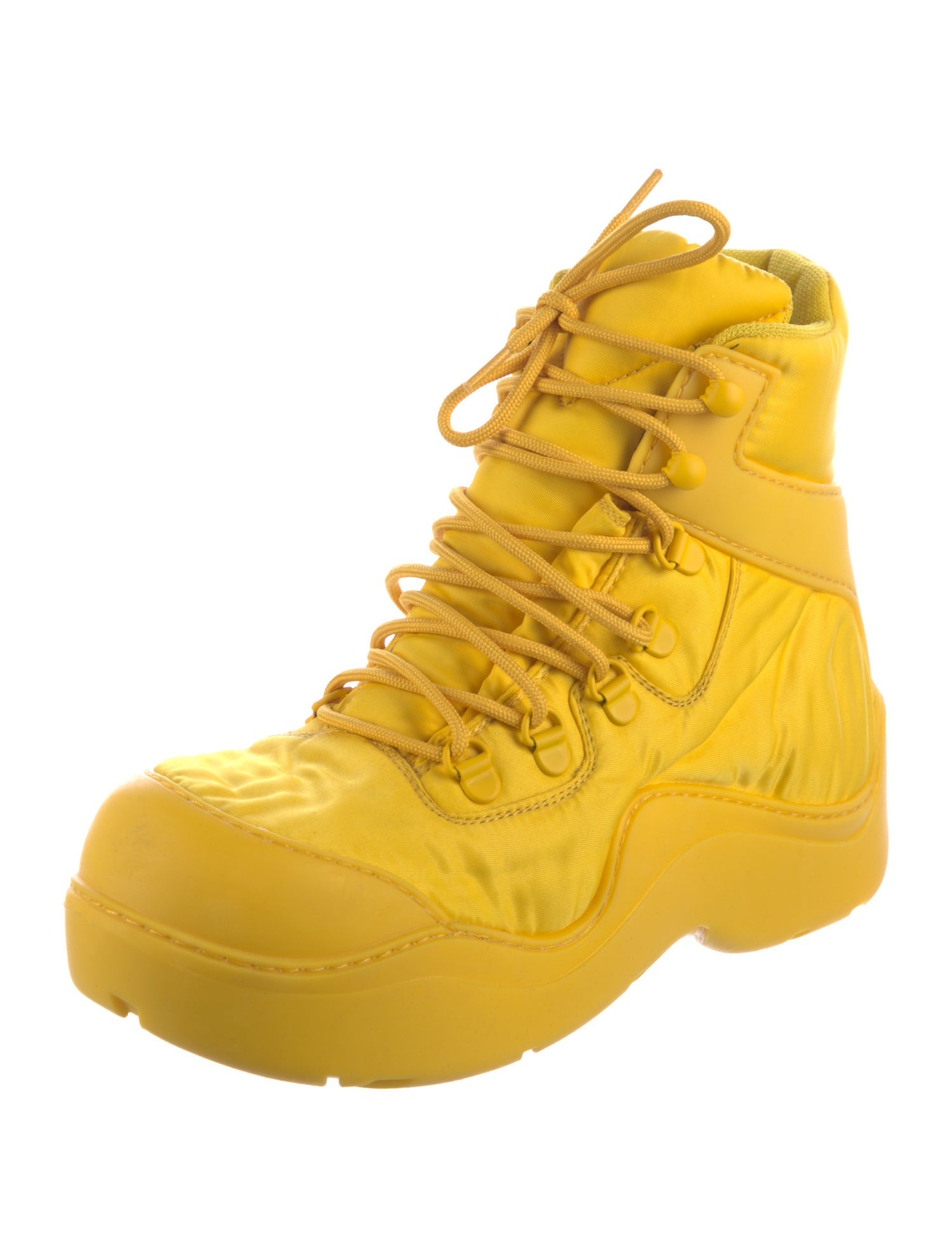 Bottega Veneta Nylon Combat Boots