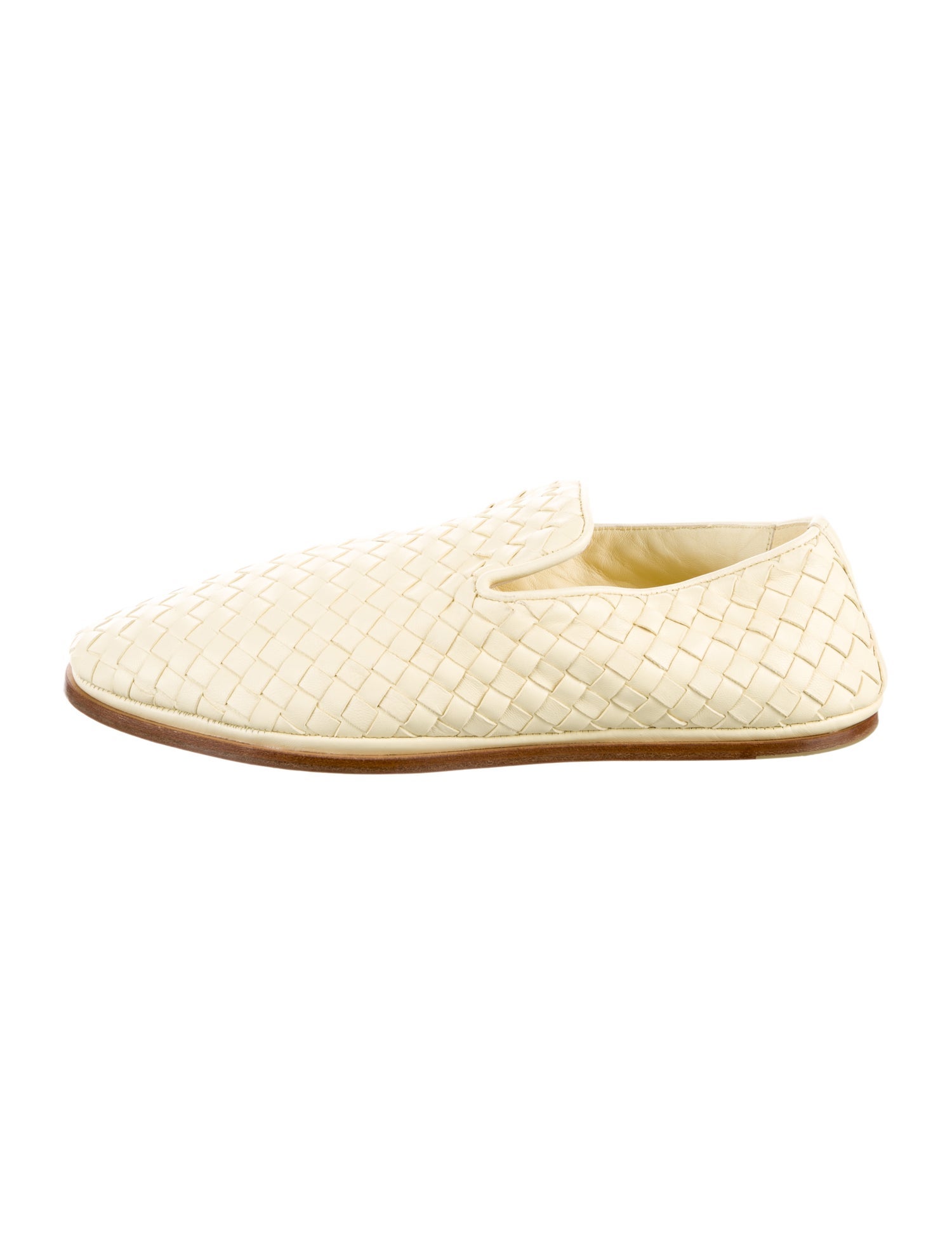 Bottega Veneta Intrecciato Weave Leather Flats