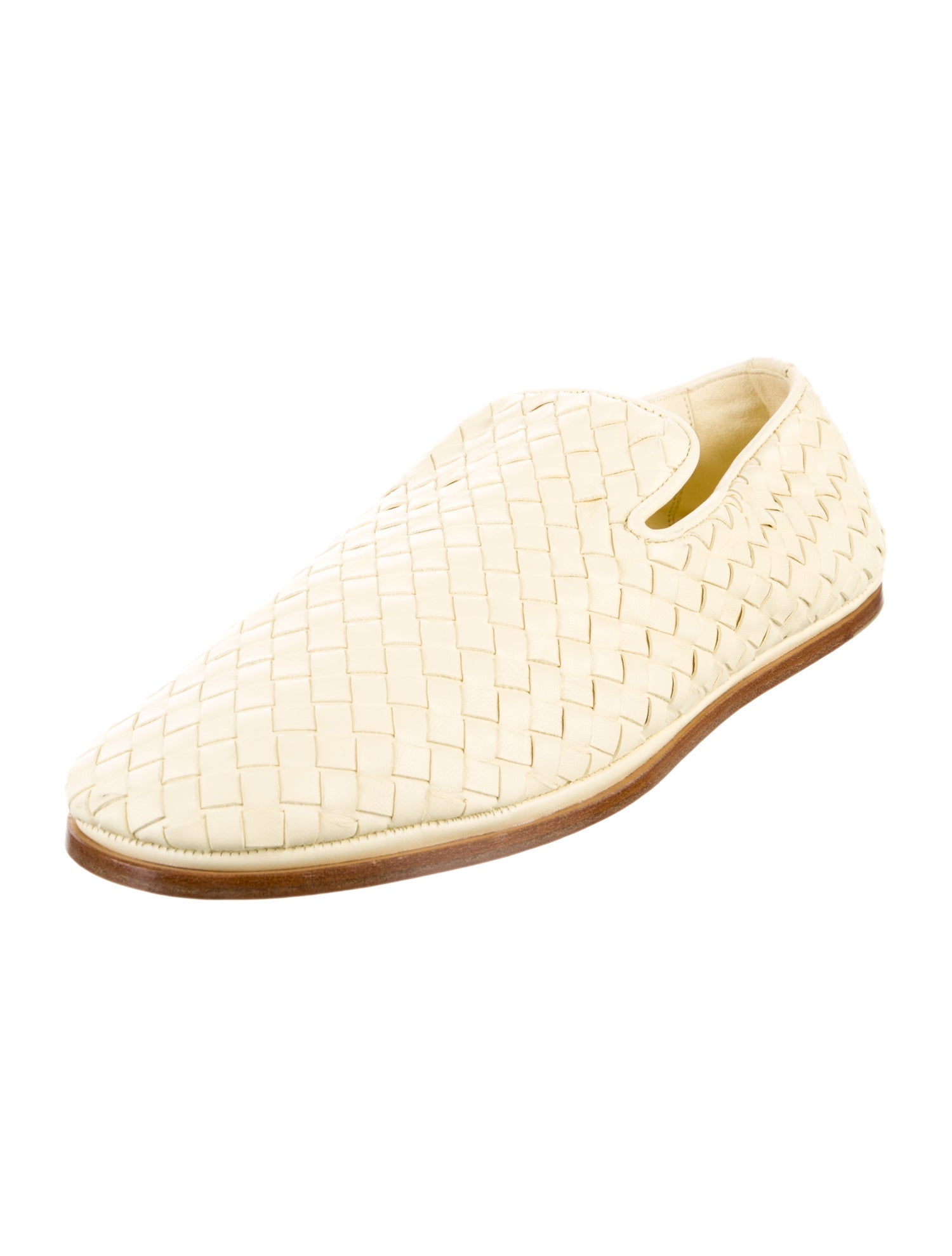 Bottega Veneta Intrecciato Weave Leather Flats
