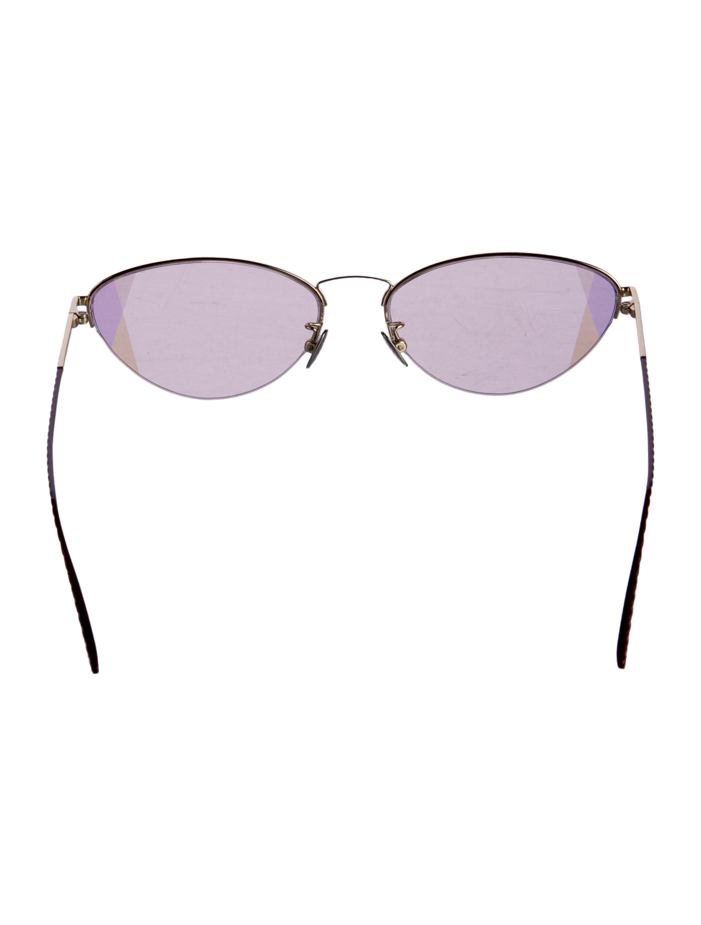 Bottega Veneta Round Gradient Sunglasses